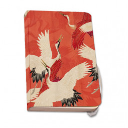 Skrivbok A6 Red Cranes